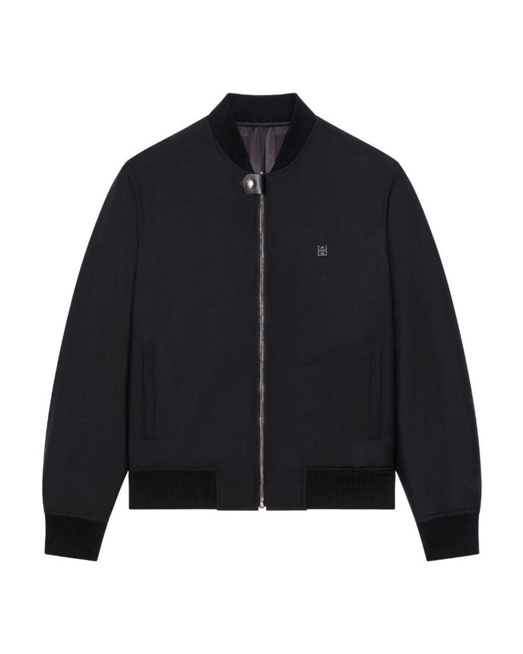 Givenchy Blue 4G Plaque Reversible Bomber Jacket for men