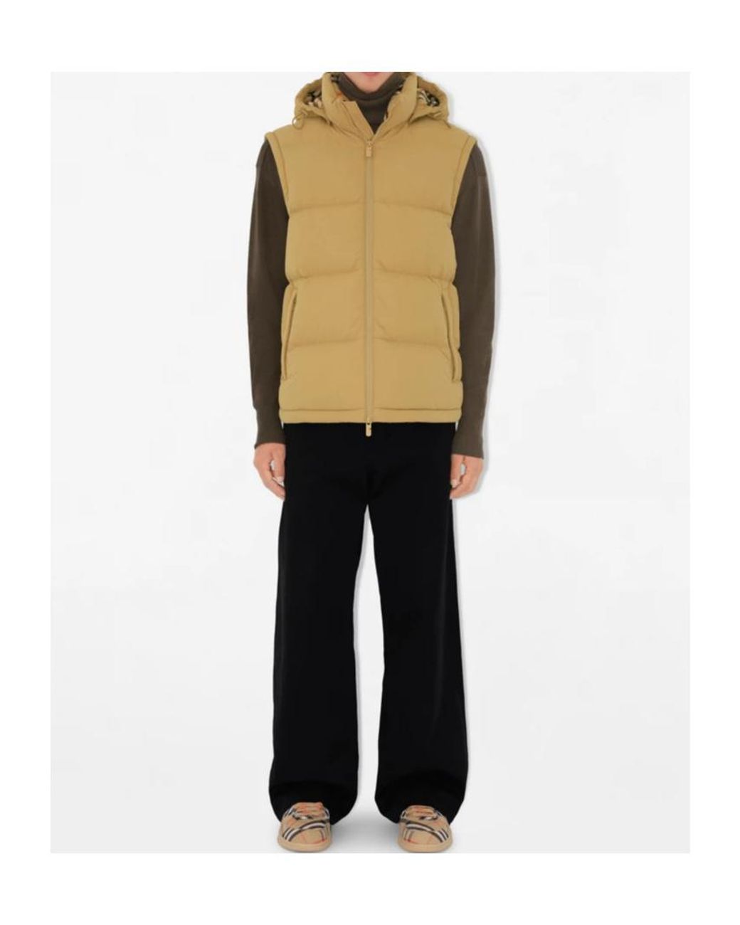 Burberry Natural Logo-Patch Puffer Jacket for men