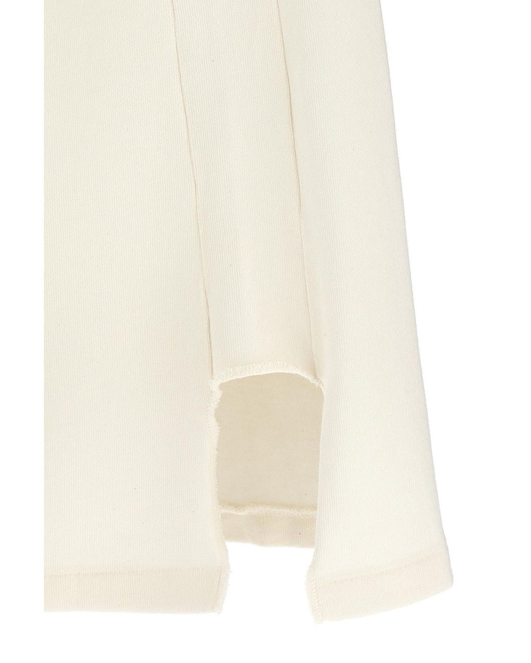 Maison Margiela Natural Logo Printed Tank Top