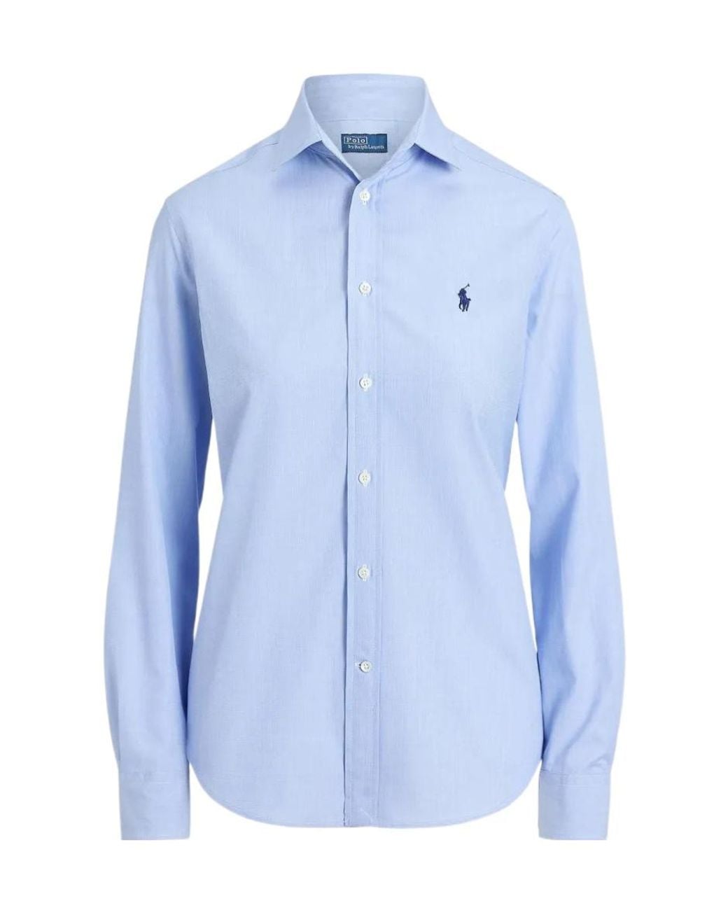 Polo Ralph Lauren Blue Slim-Fit Cotton Poplin Shirt