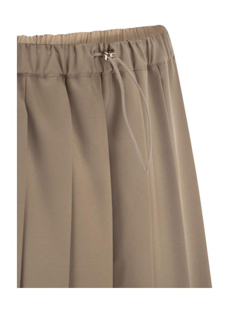 Fabiana Filippi Brown Long Pleated Skirt
