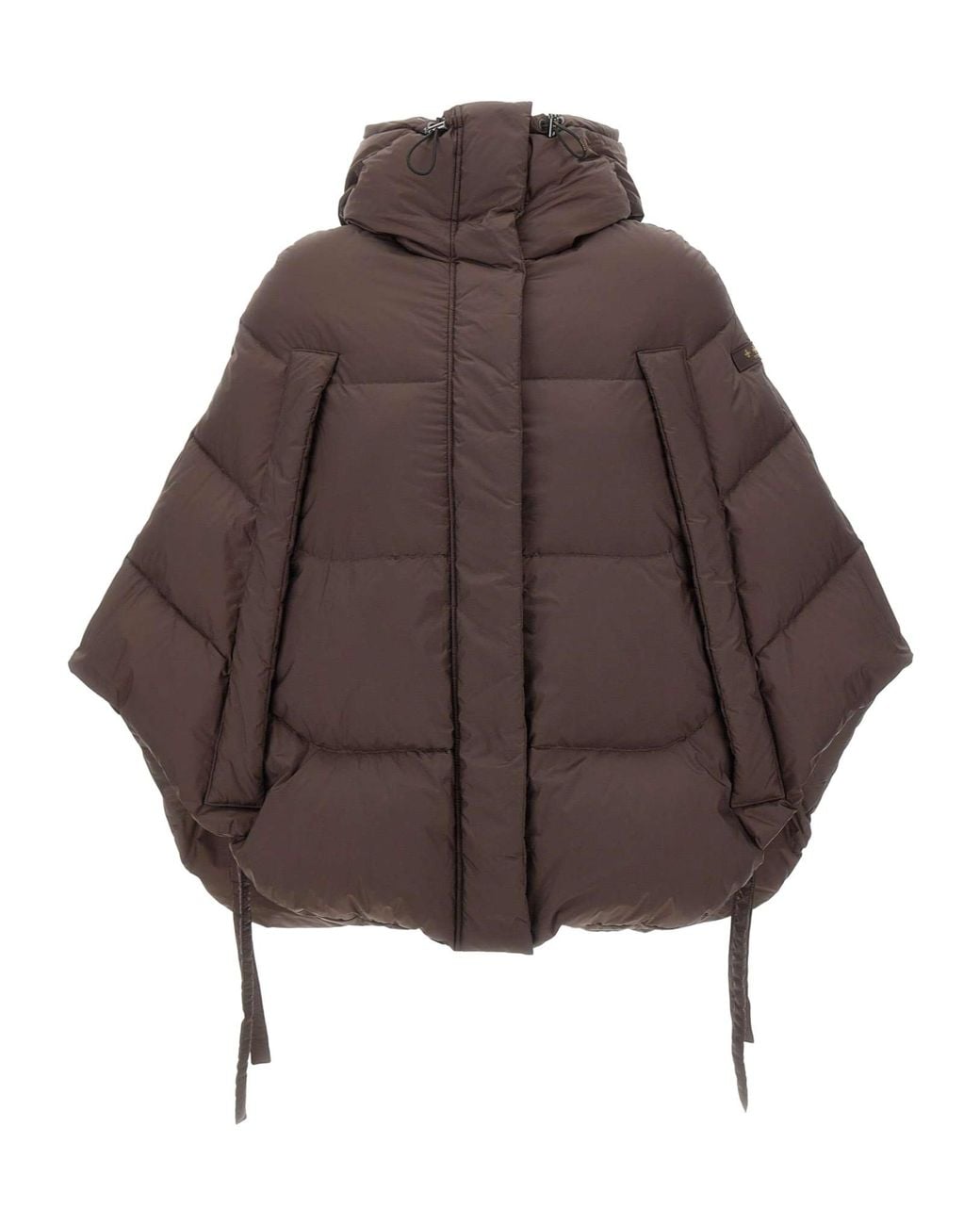 Tatras Brown Cape-Style Down Jacket