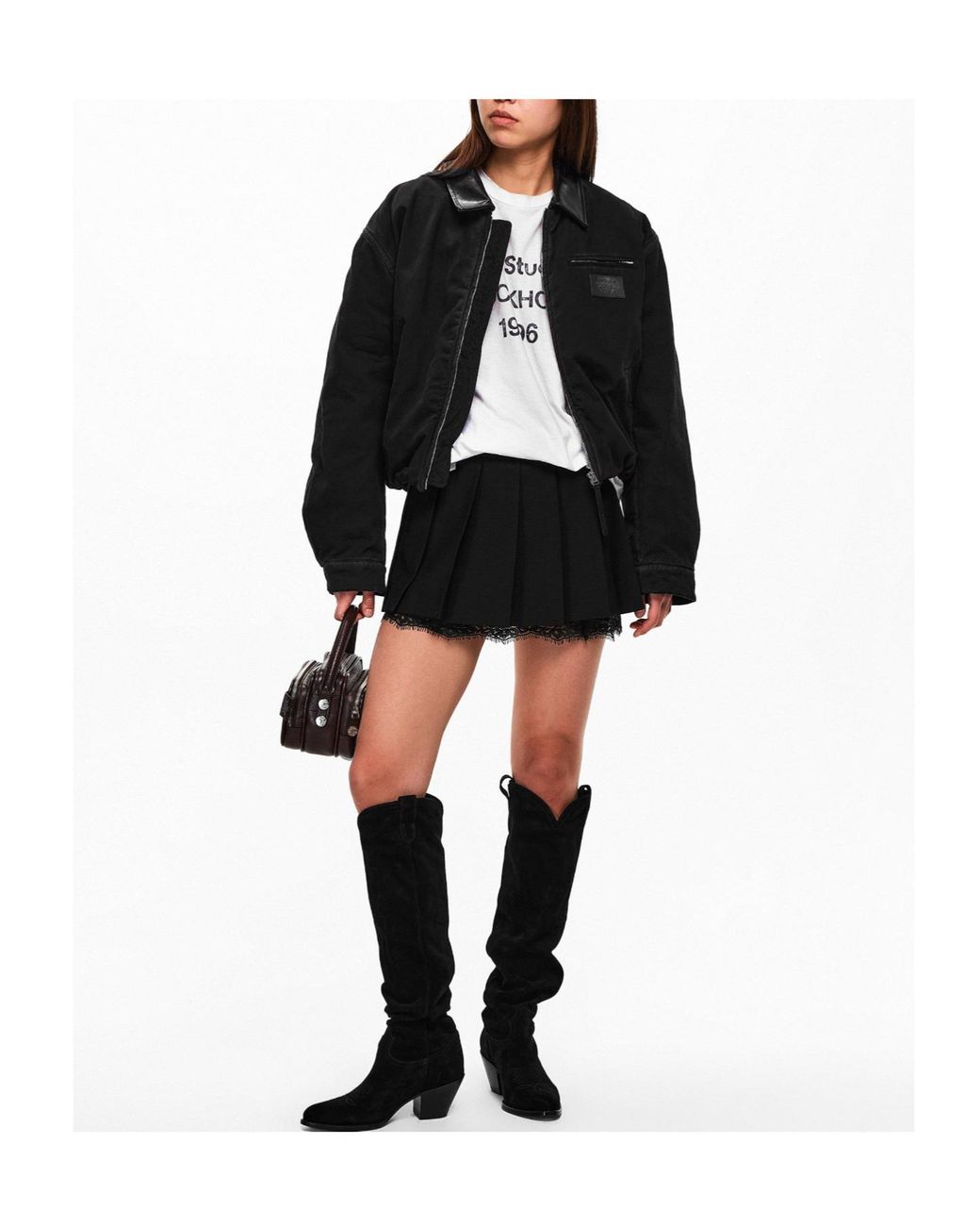 Acne Black Okra Barn Jacket