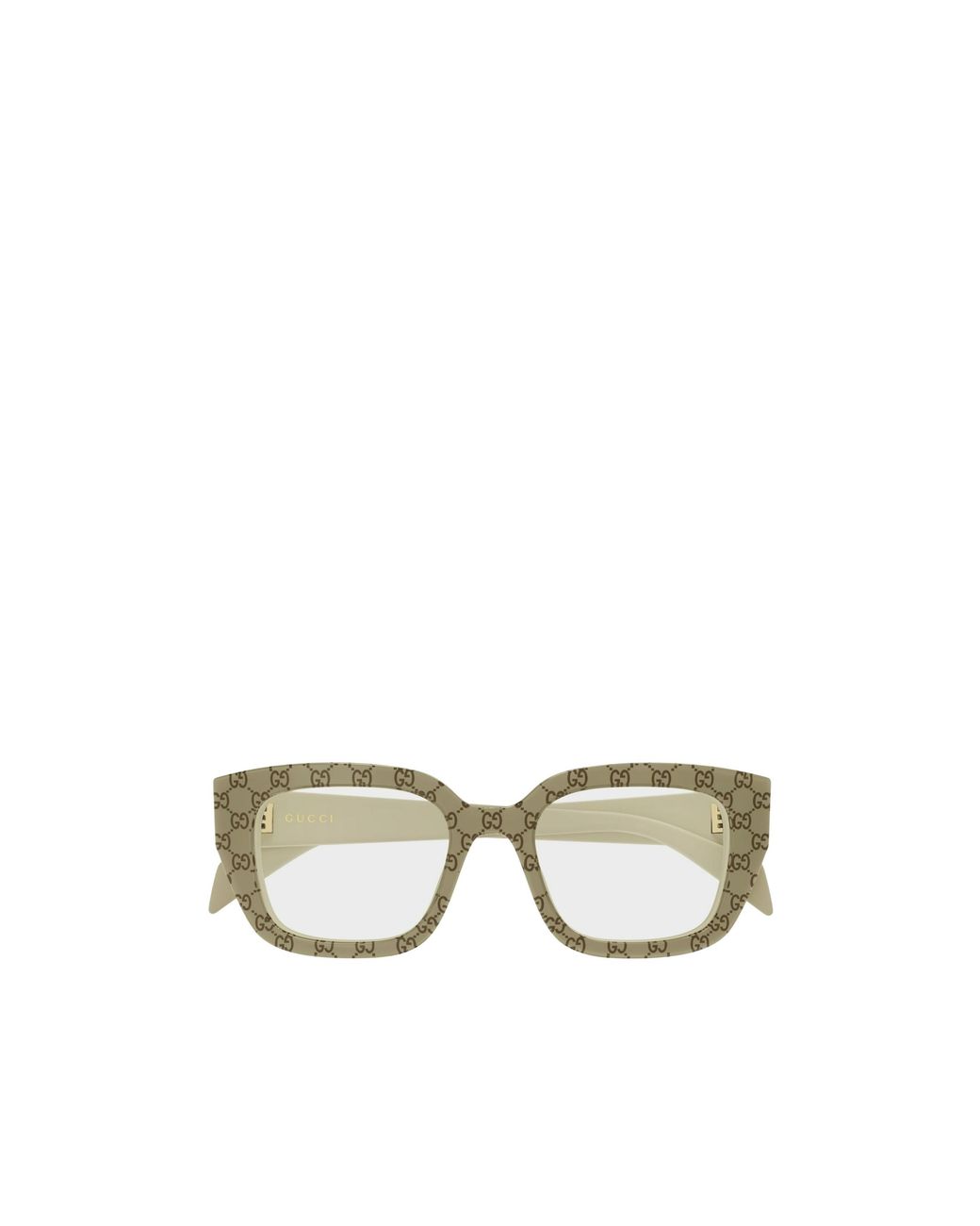 Gucci Metallic Eyewear Square Frame Glasses