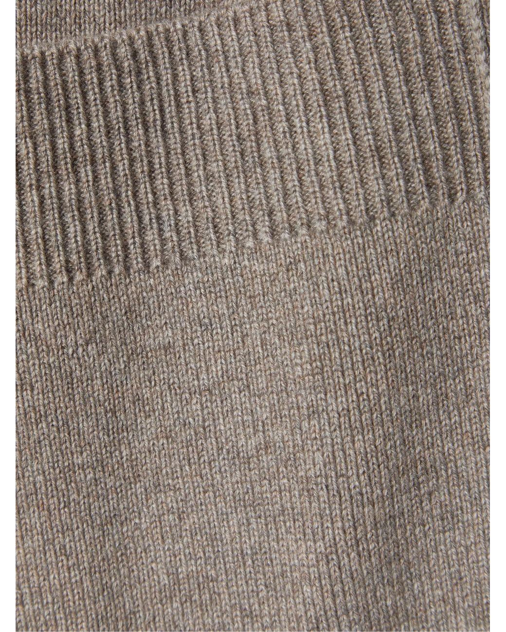 The Row Natural Ribbed-Knit Long-Sleeved Jumper