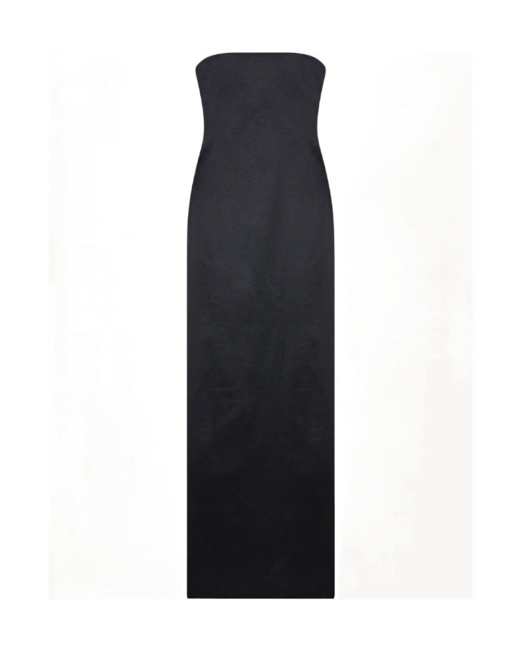 The Row Black Strapless Long Dress