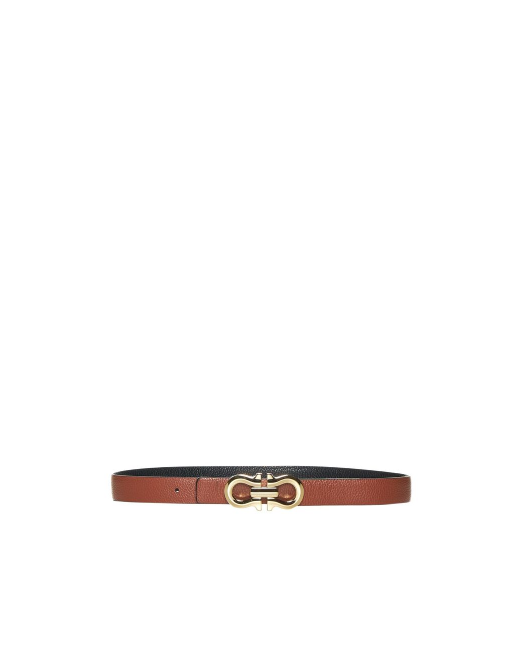 Ferragamo White Buckle Belt