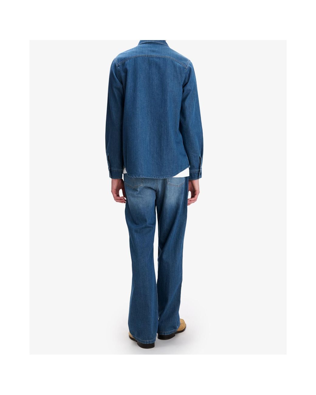 A.P.C. Blue Denim Shirt for men