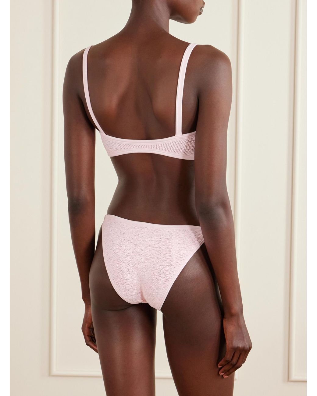 Hunza G Pink Iris Original Crinkle? Bikini Set