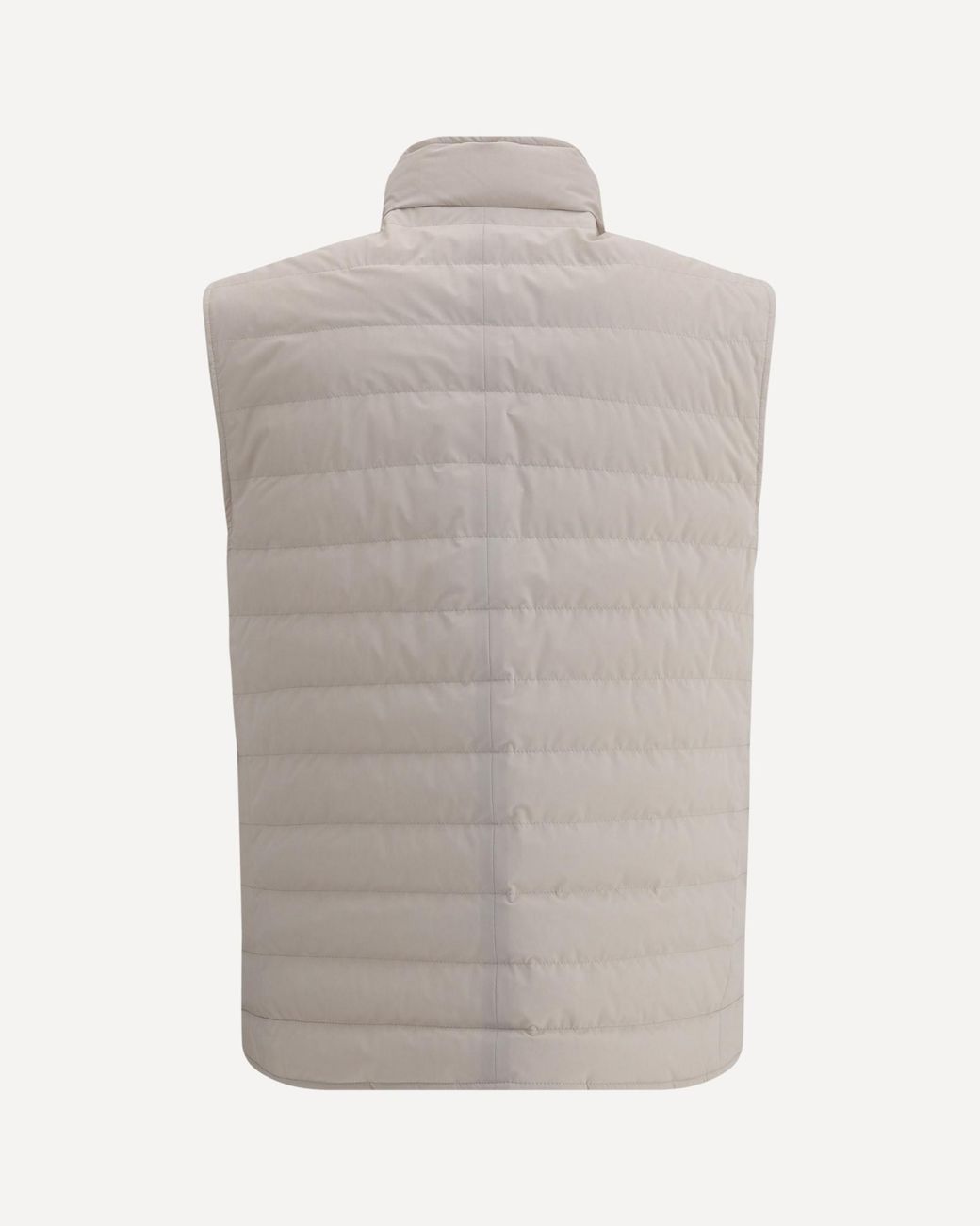 Brunello Cucinelli Gray Quilted Zipped Gilet for men