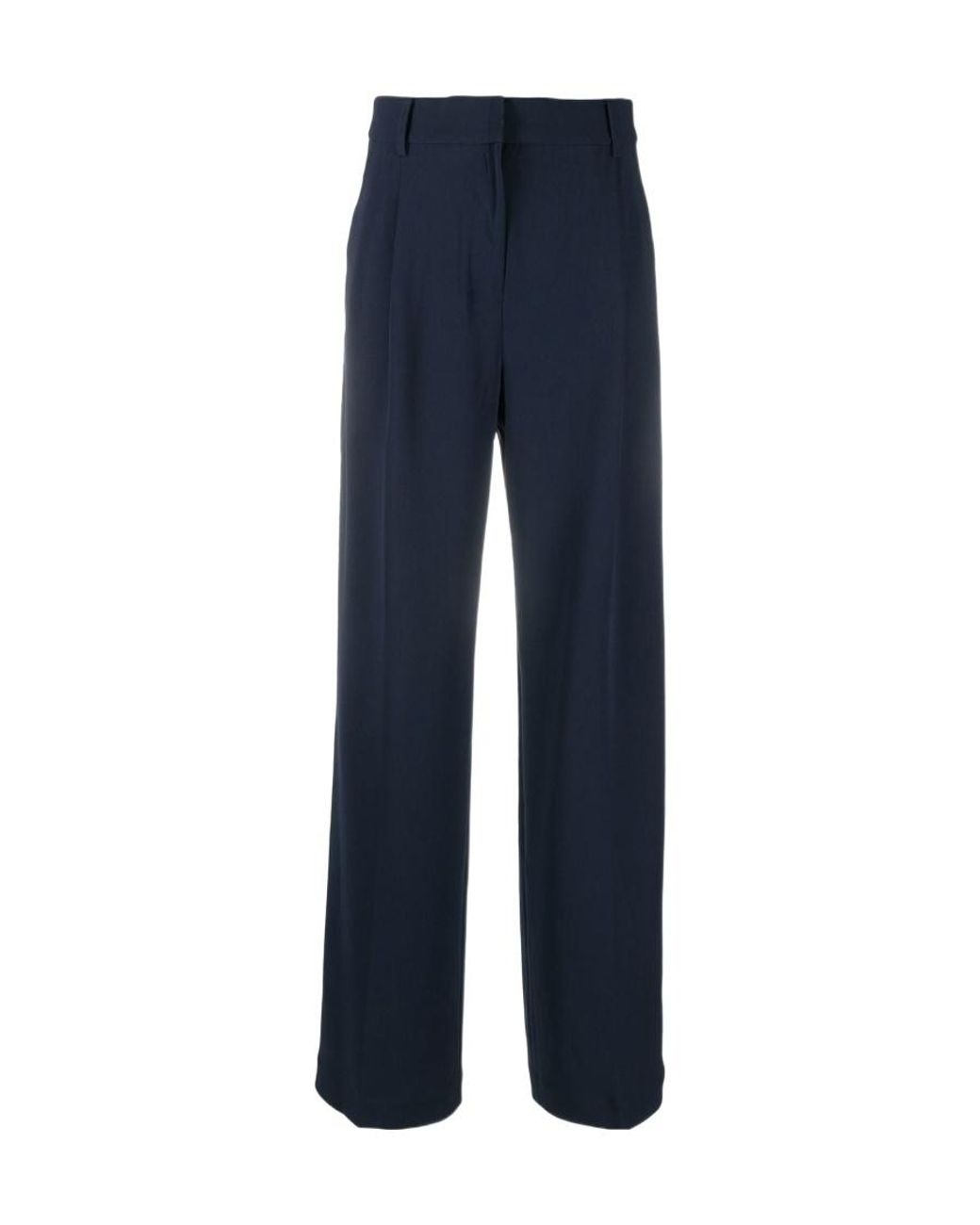 Michael Kors Blue Michael Crepe Wide-Leg Pants