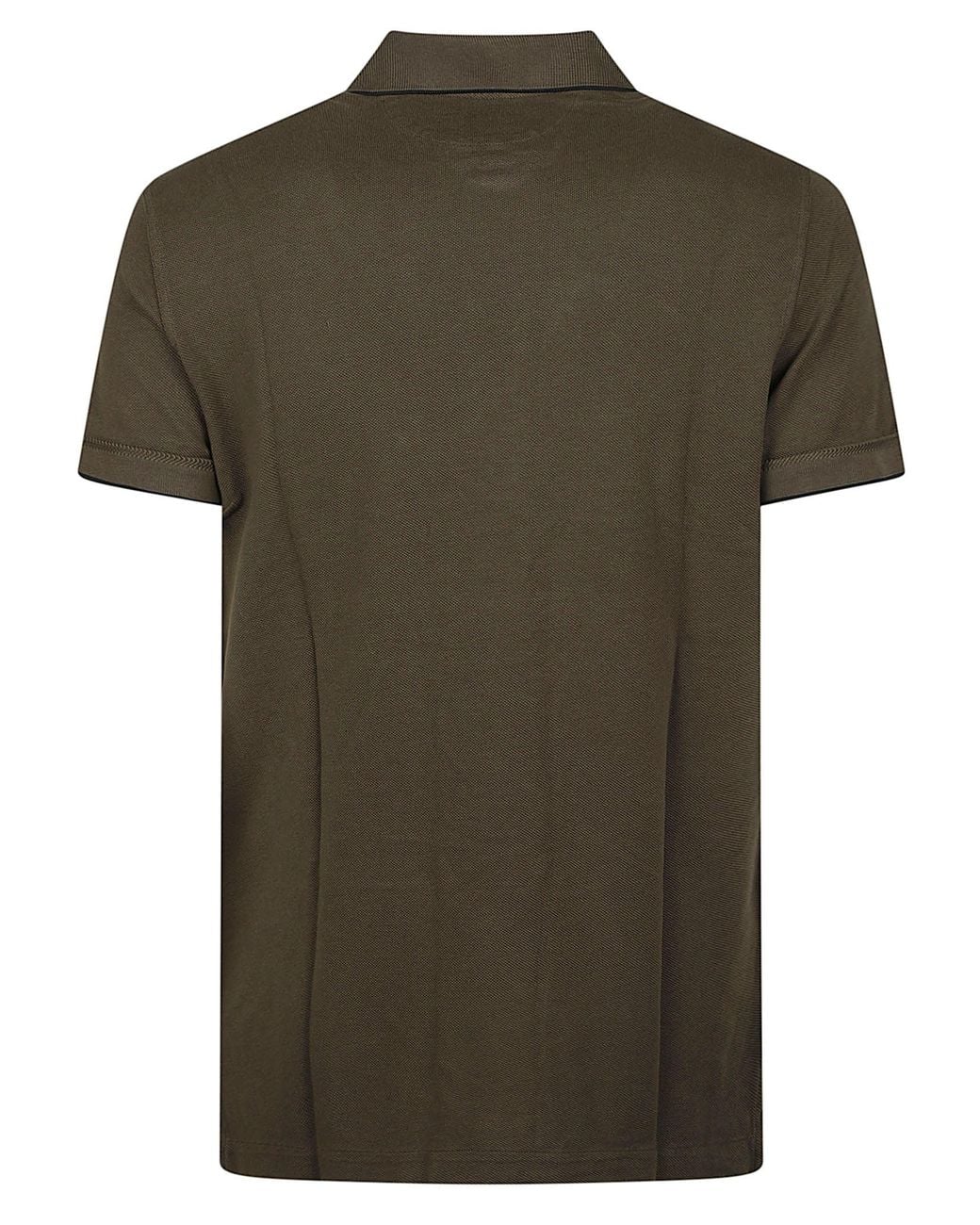 Tom Ford Green Contrast Short Sleeve Polo Shirt for men