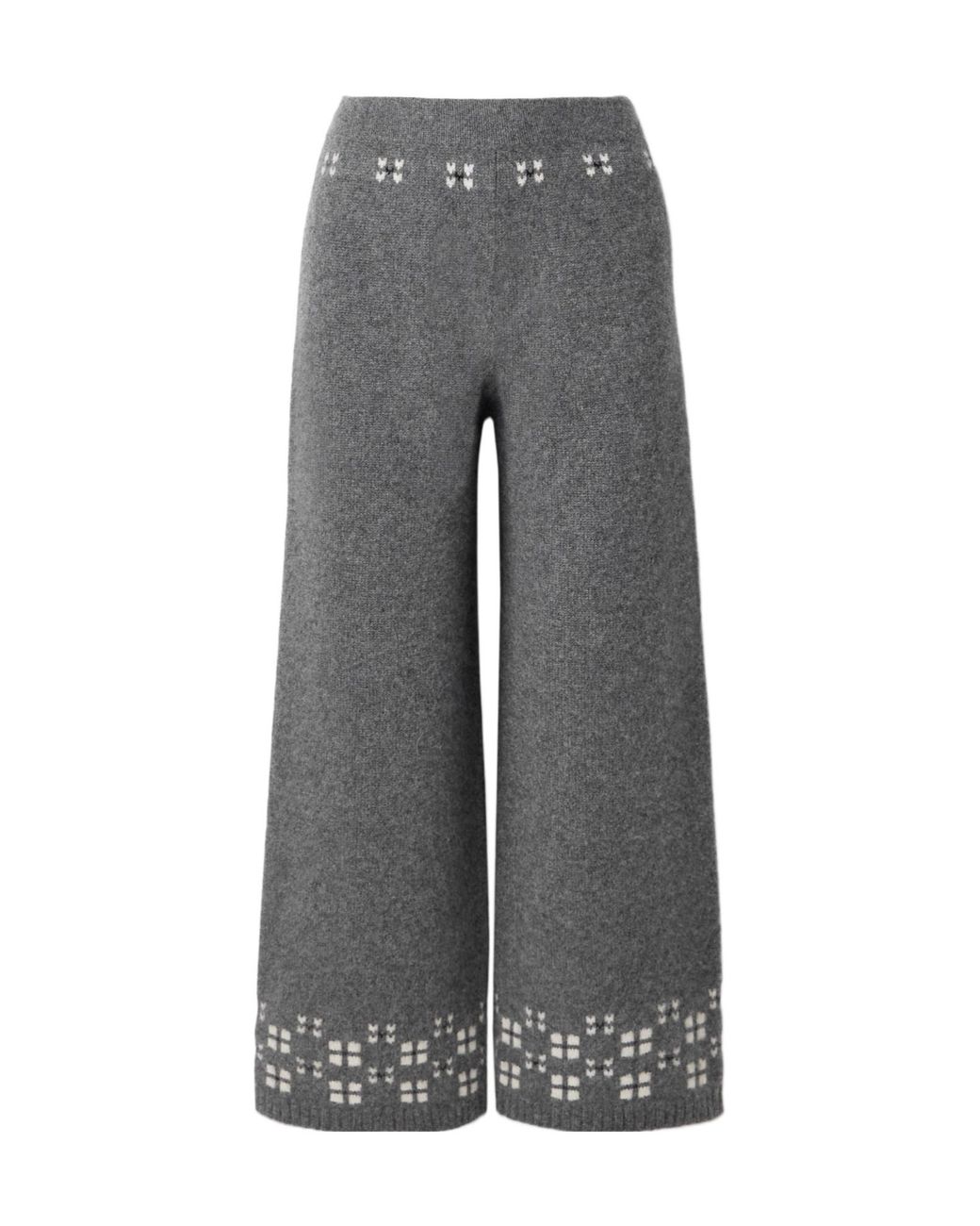 Calle Del Mar Gray Wide-Leg Casual Pants