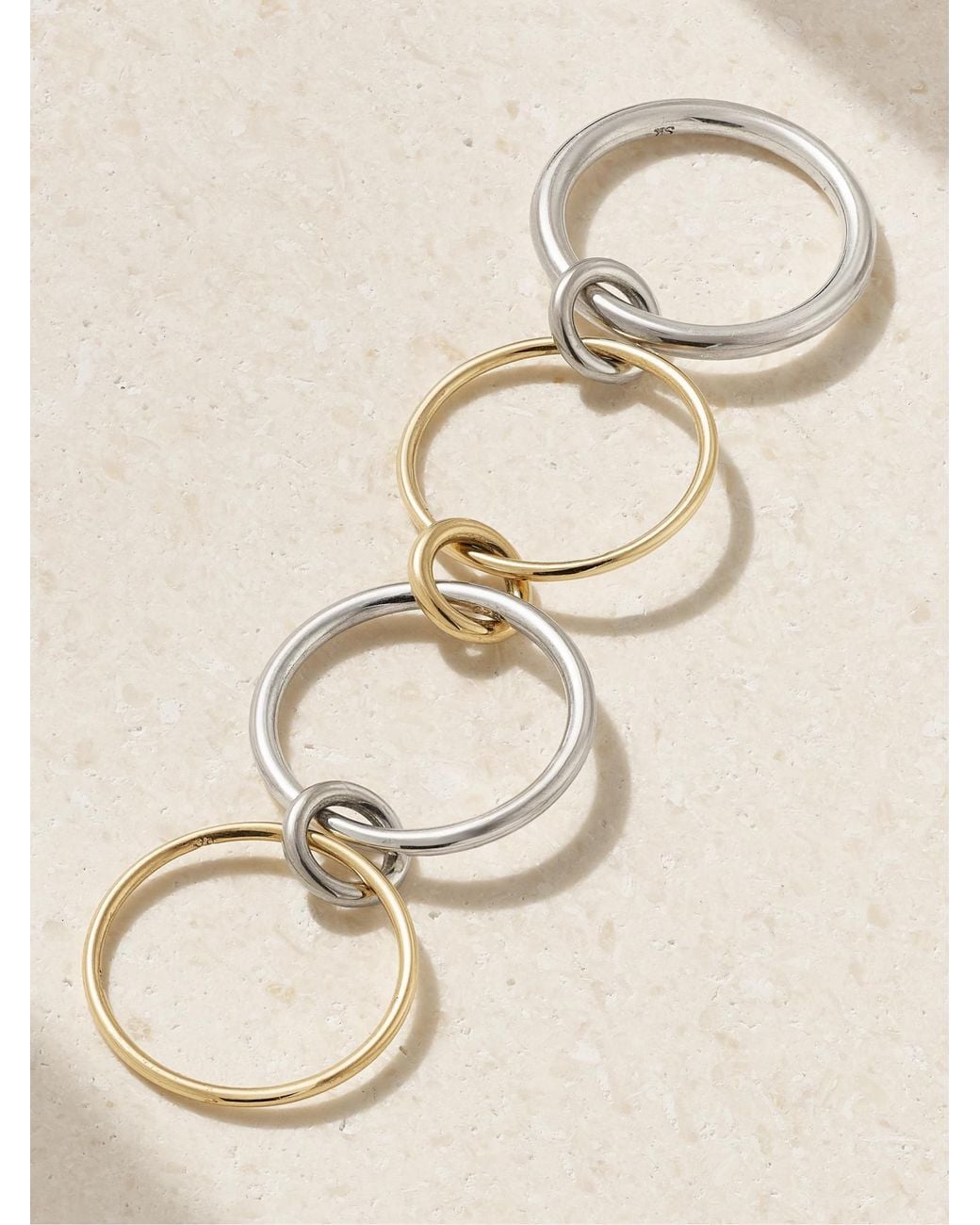 Spinelli Kilcollin White 18K And Pisces Four Link Ring