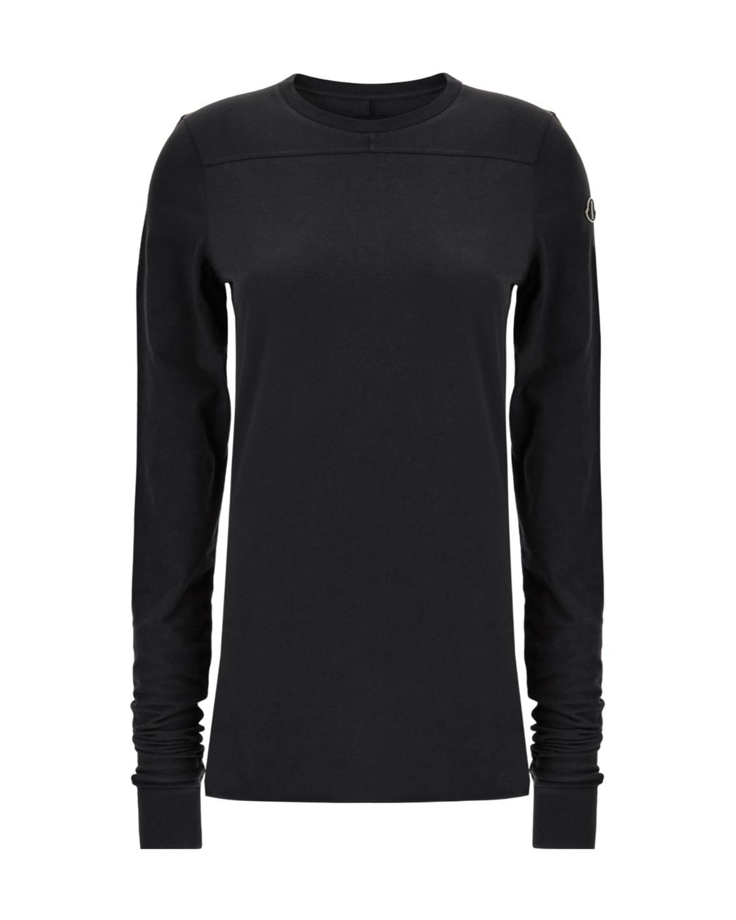 Moncler Black Moncler Rick Owens Logo Embroidered Jumper for men