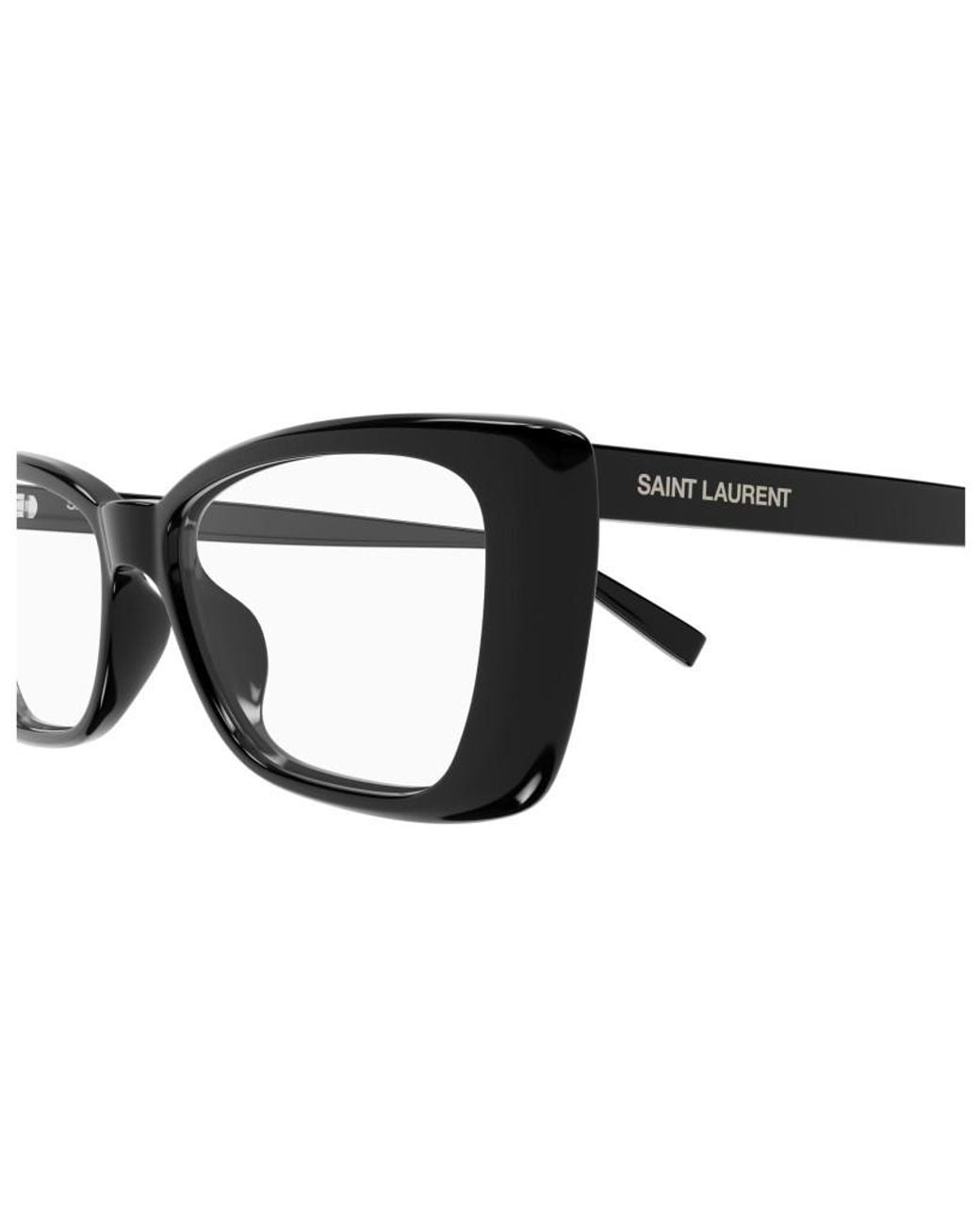 Saint Laurent White Sl 943 Cat-Eye Frame Glasses