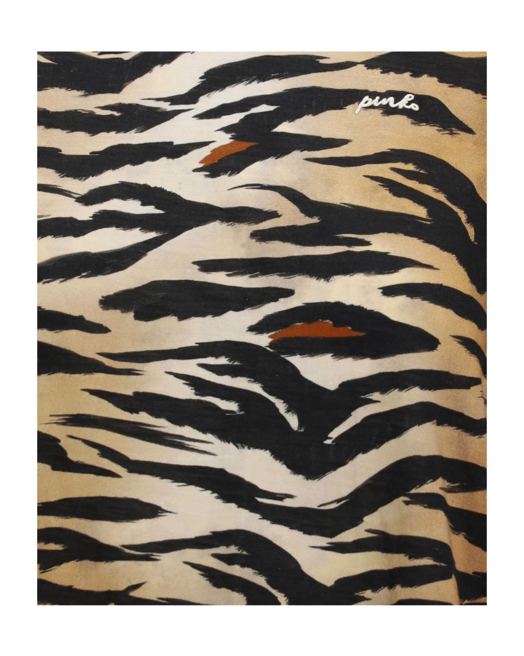 Pinko Black Tiger Print Knitted Top