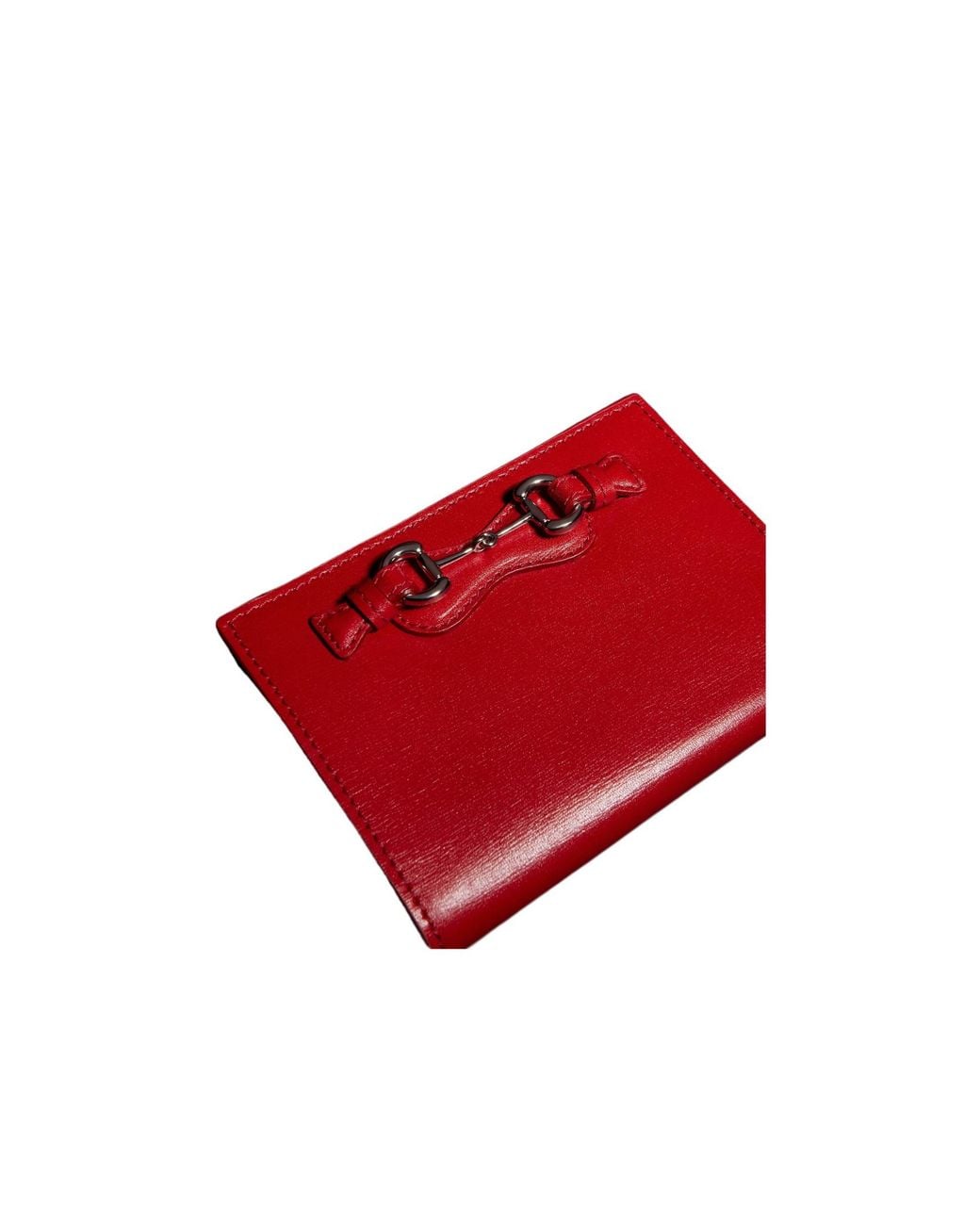 Gucci Red Horsebit Small Wallet