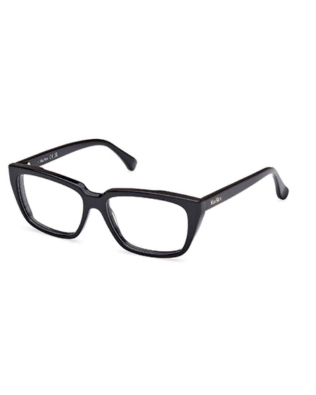Max Mara White Square Frame Glasses