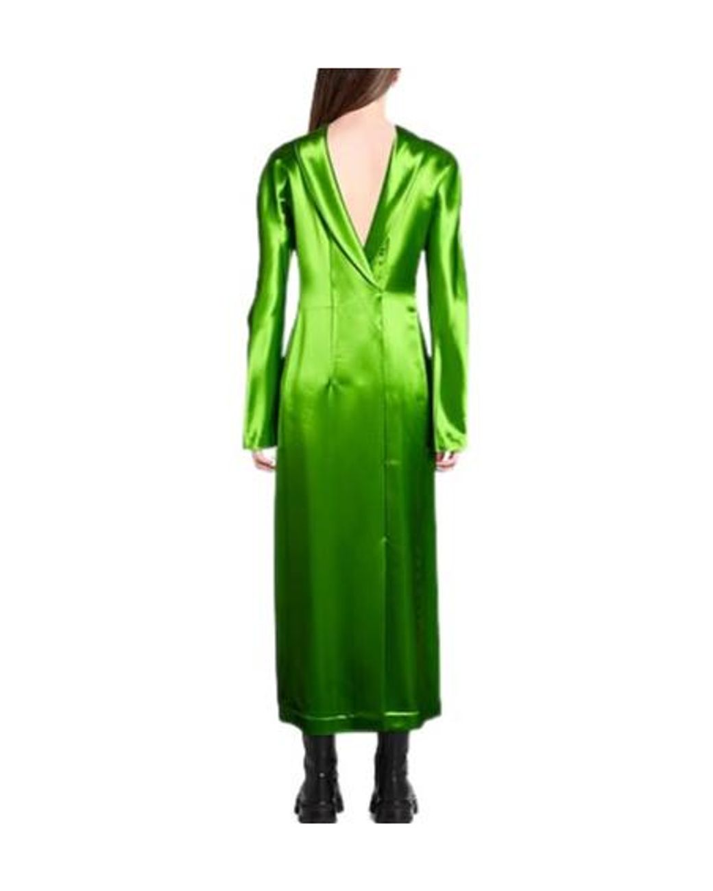 Tory Burch Green Satin Dress