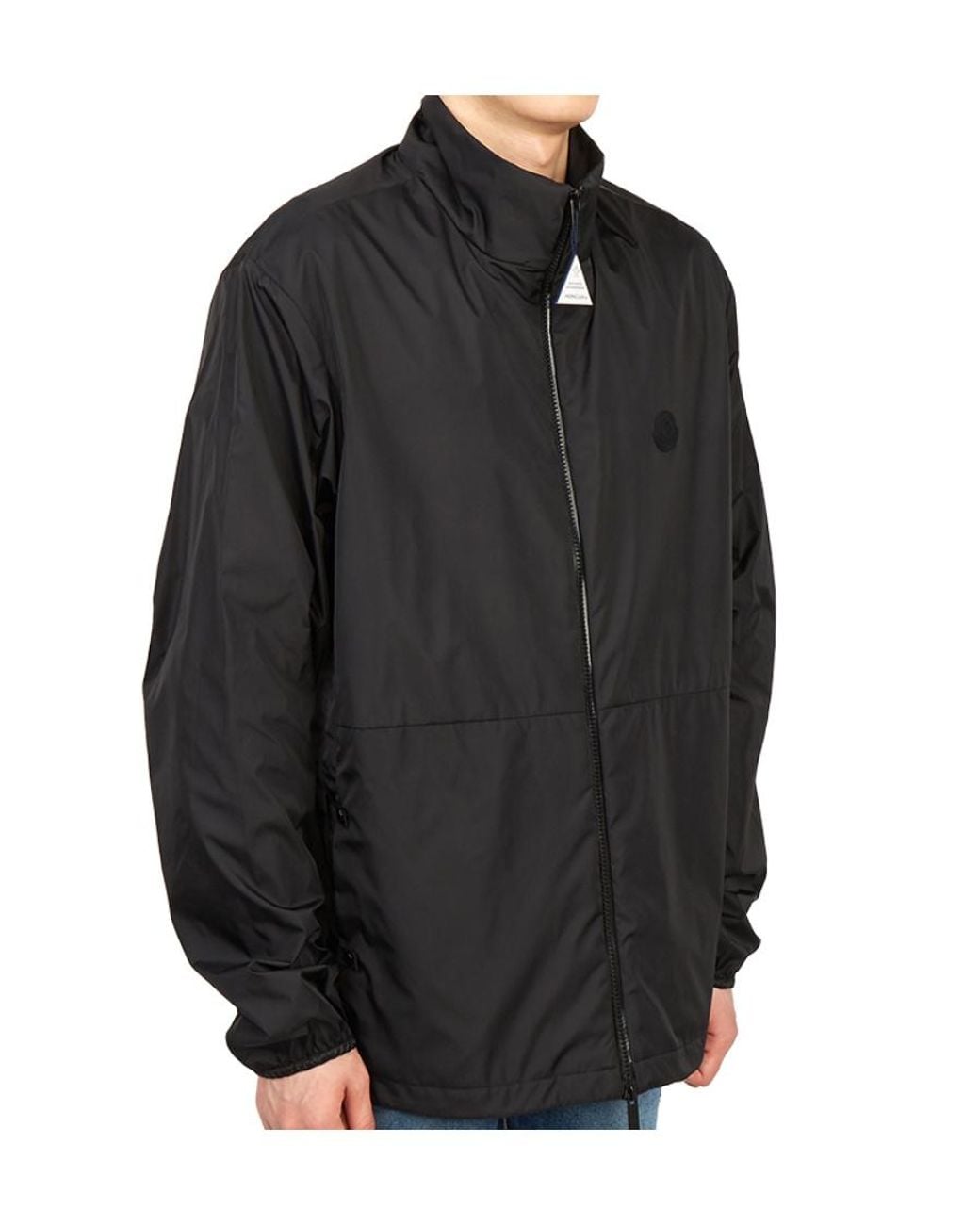 Moncler Black Long-Sleeved Casual Jacket for men