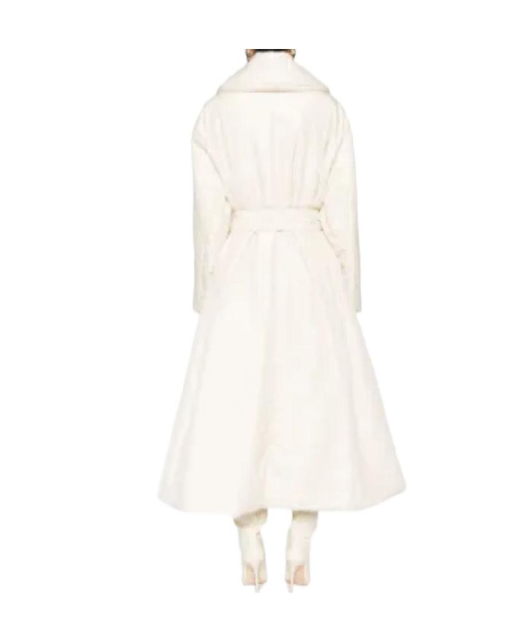 The Row White Francine Tied-Waist Coat