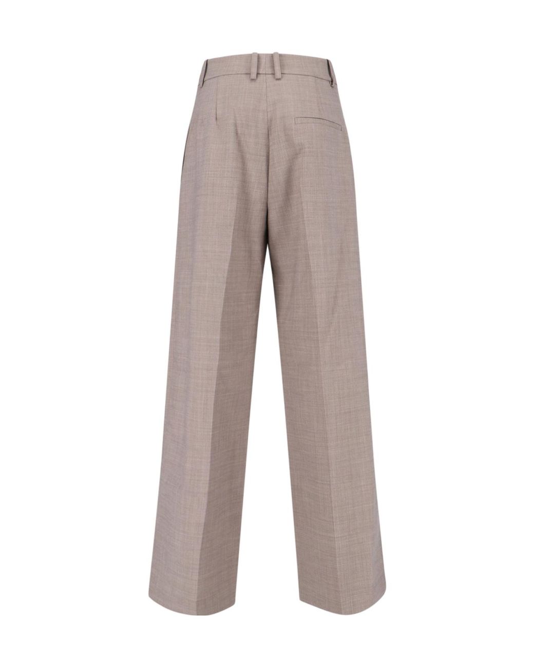Frankie Shop Gray Brickell Wide-Leg Pants