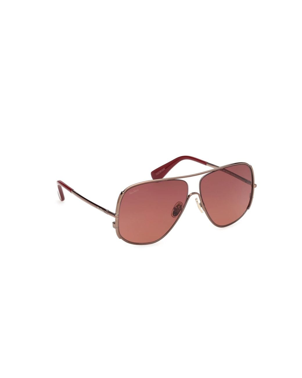 Max Mara Pink Shield Frame Sunglasses