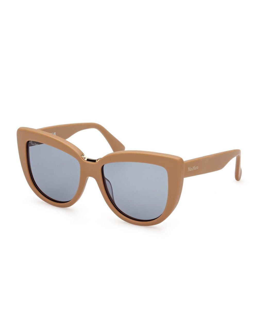 Max Mara White Full-Frame Sunglasses