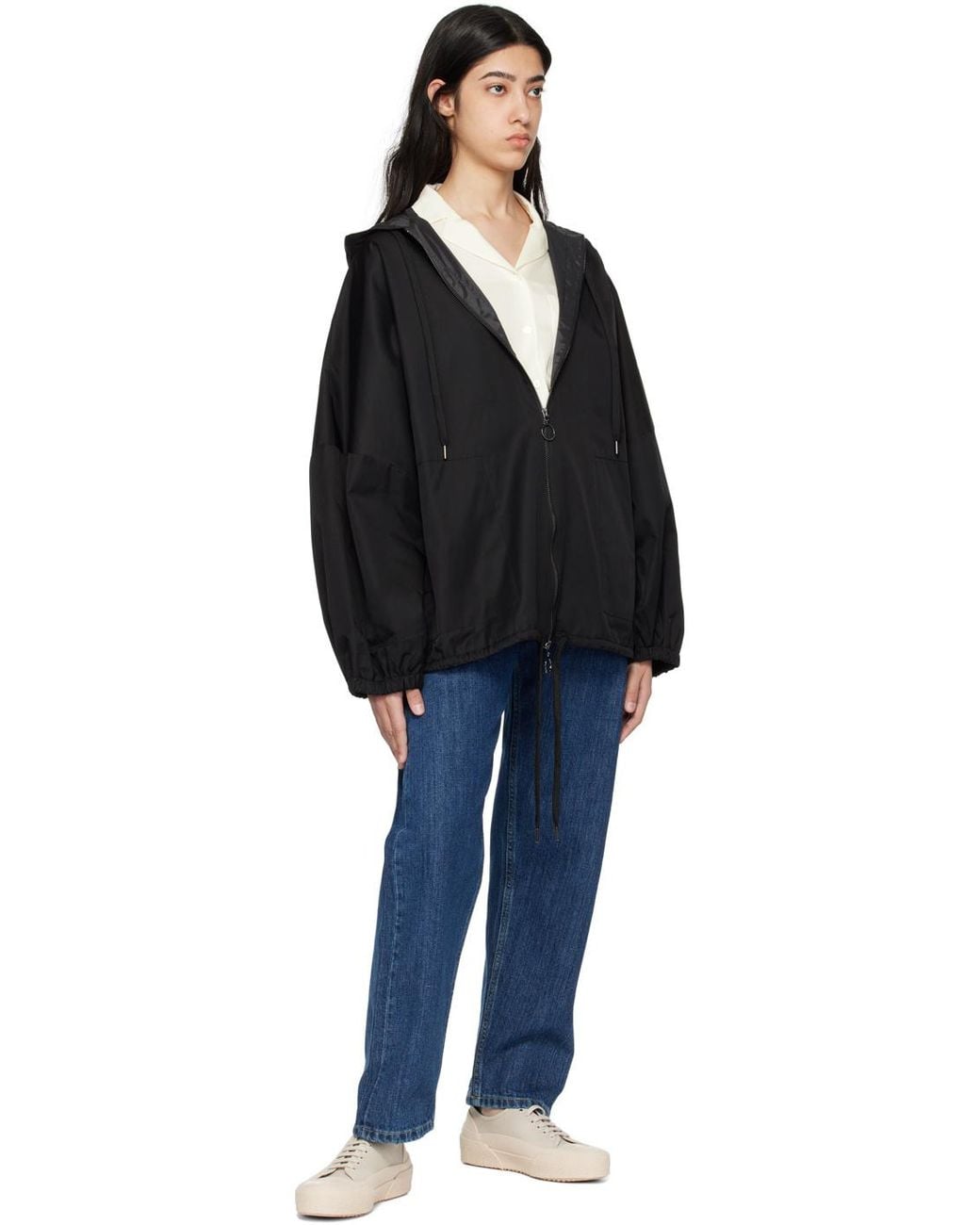 Studio Nicholson Black Alpine Drawstring-Hood Jacket