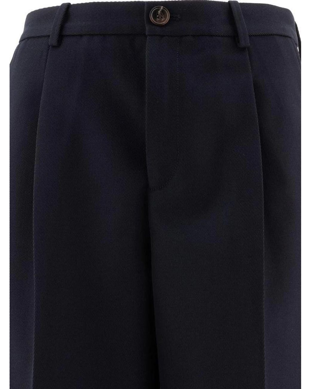 Soeur Blue High-Waisted Casual Pants