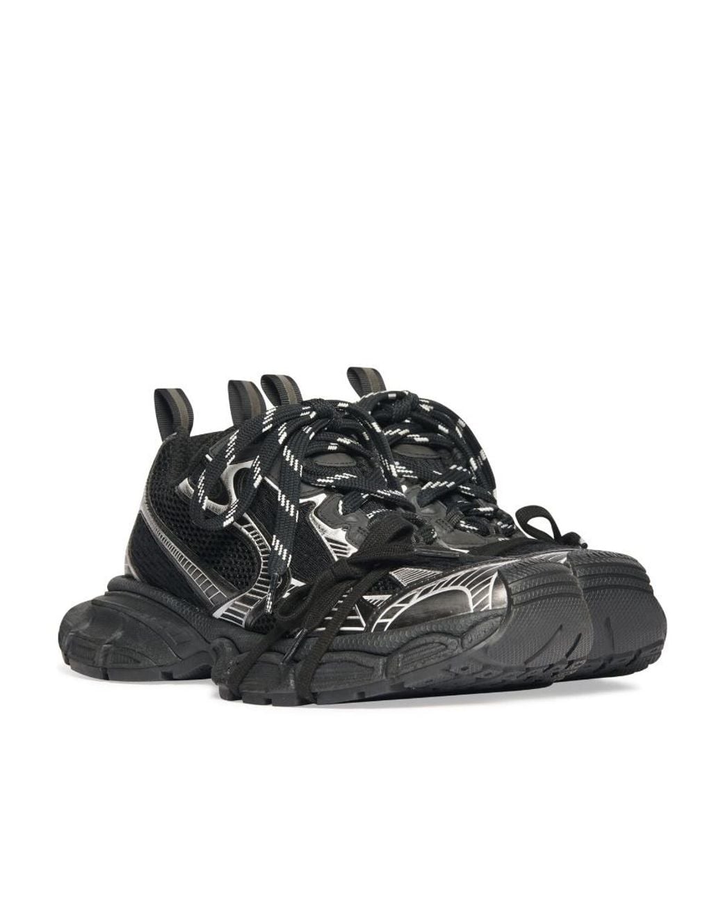 Balenciaga Black 3Xl Low-Top Sneakers