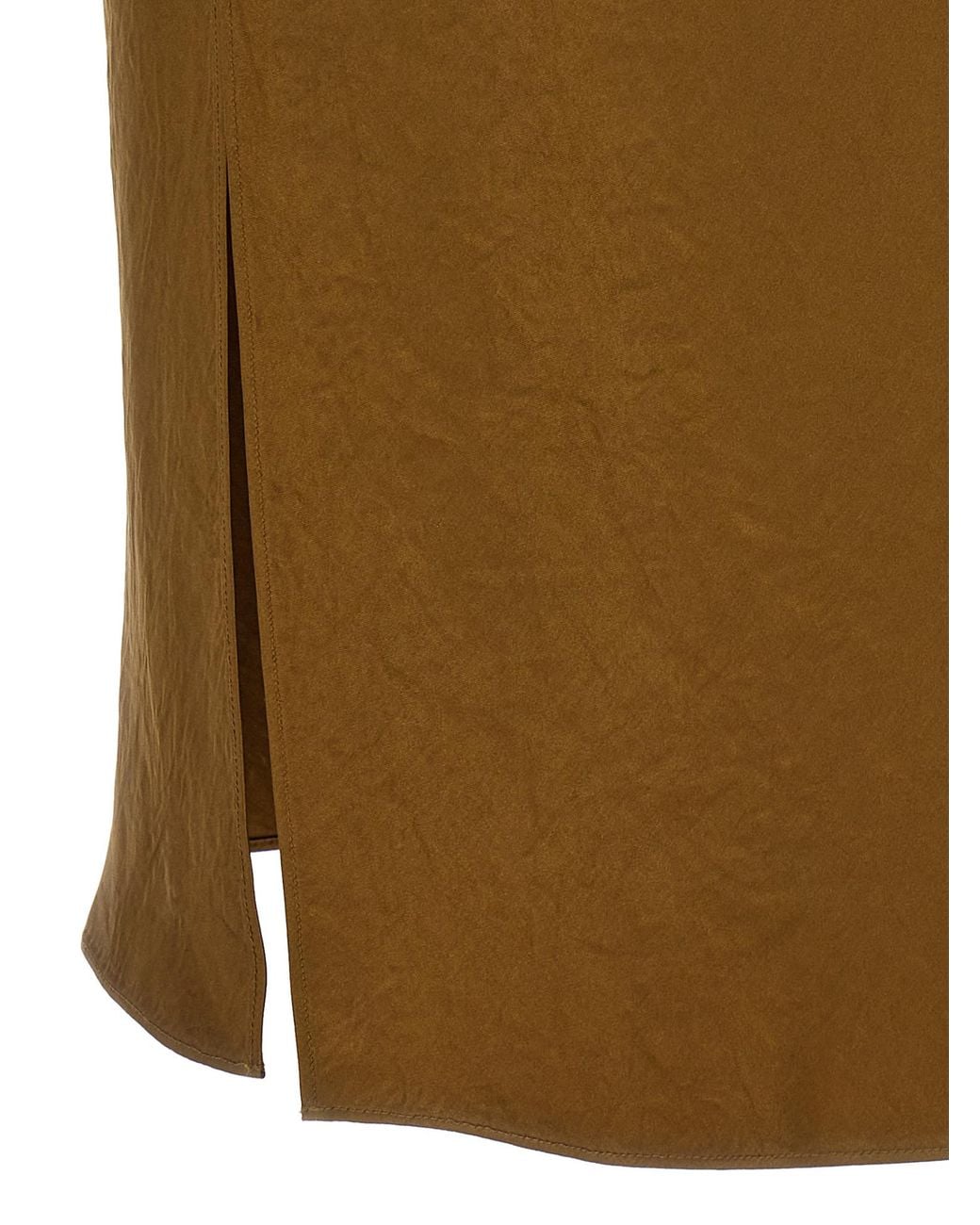 Vince Natural Side-Slit Skirt