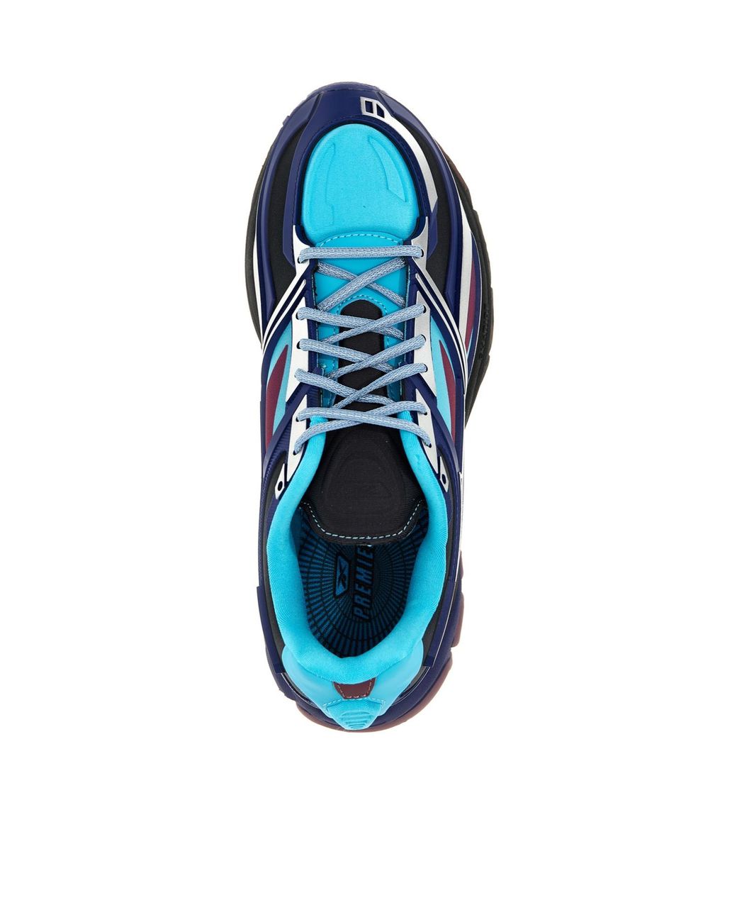 Reebok Blue Premier Road Lace-Up Sneakers for men