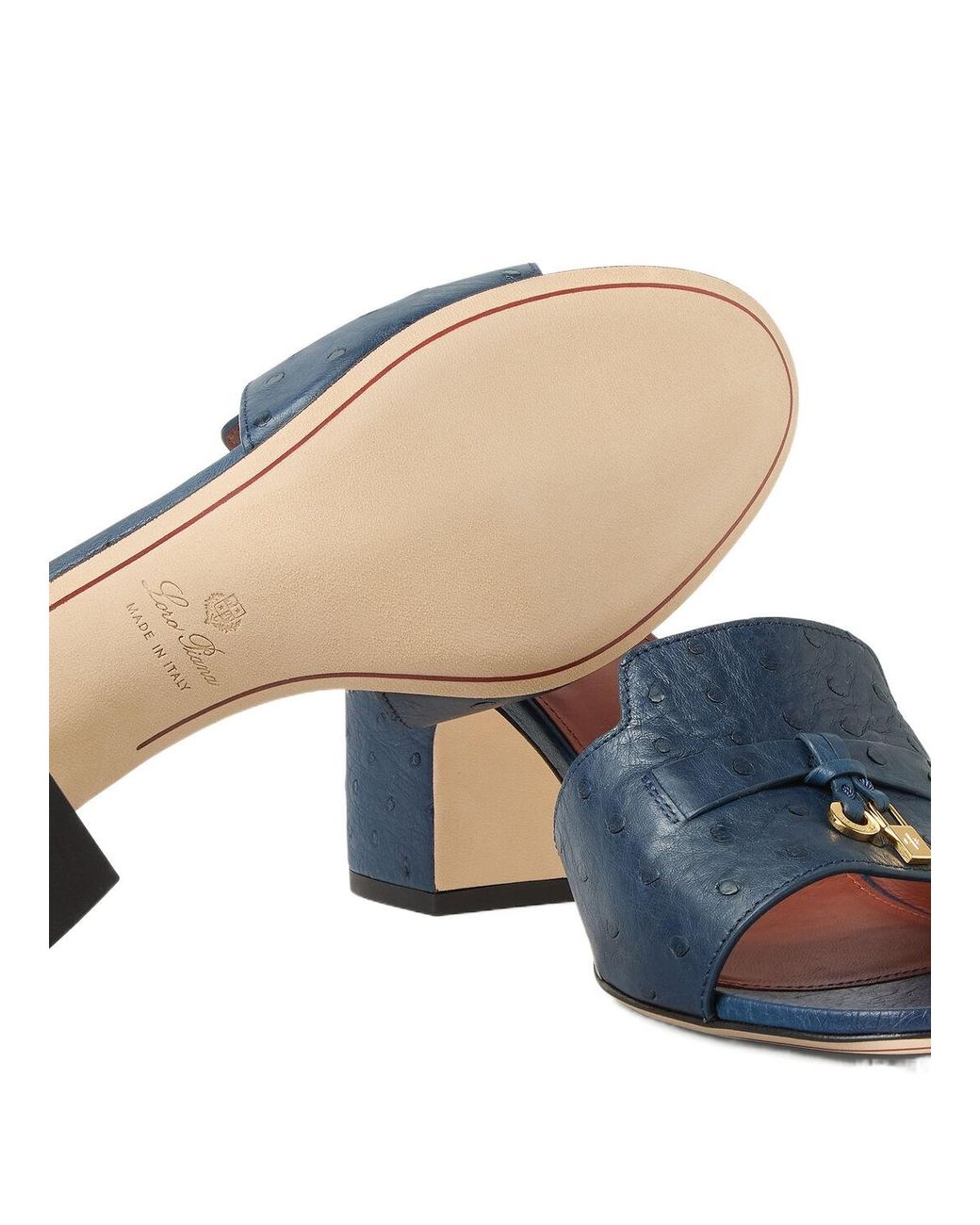 Loro Piana Blue Broadband Sandals