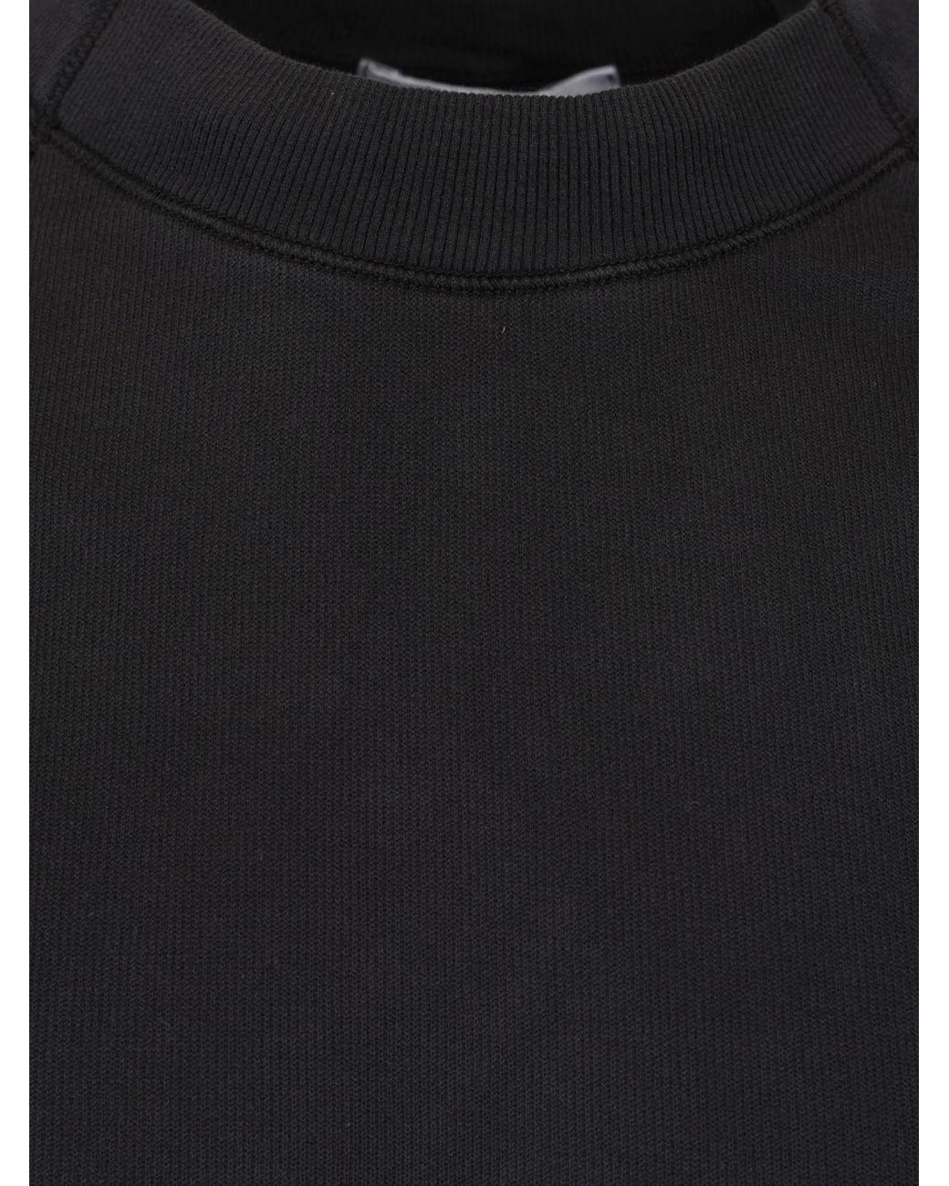 Stone Island Blue Compass Patch Crewneck Sweatshirt for men