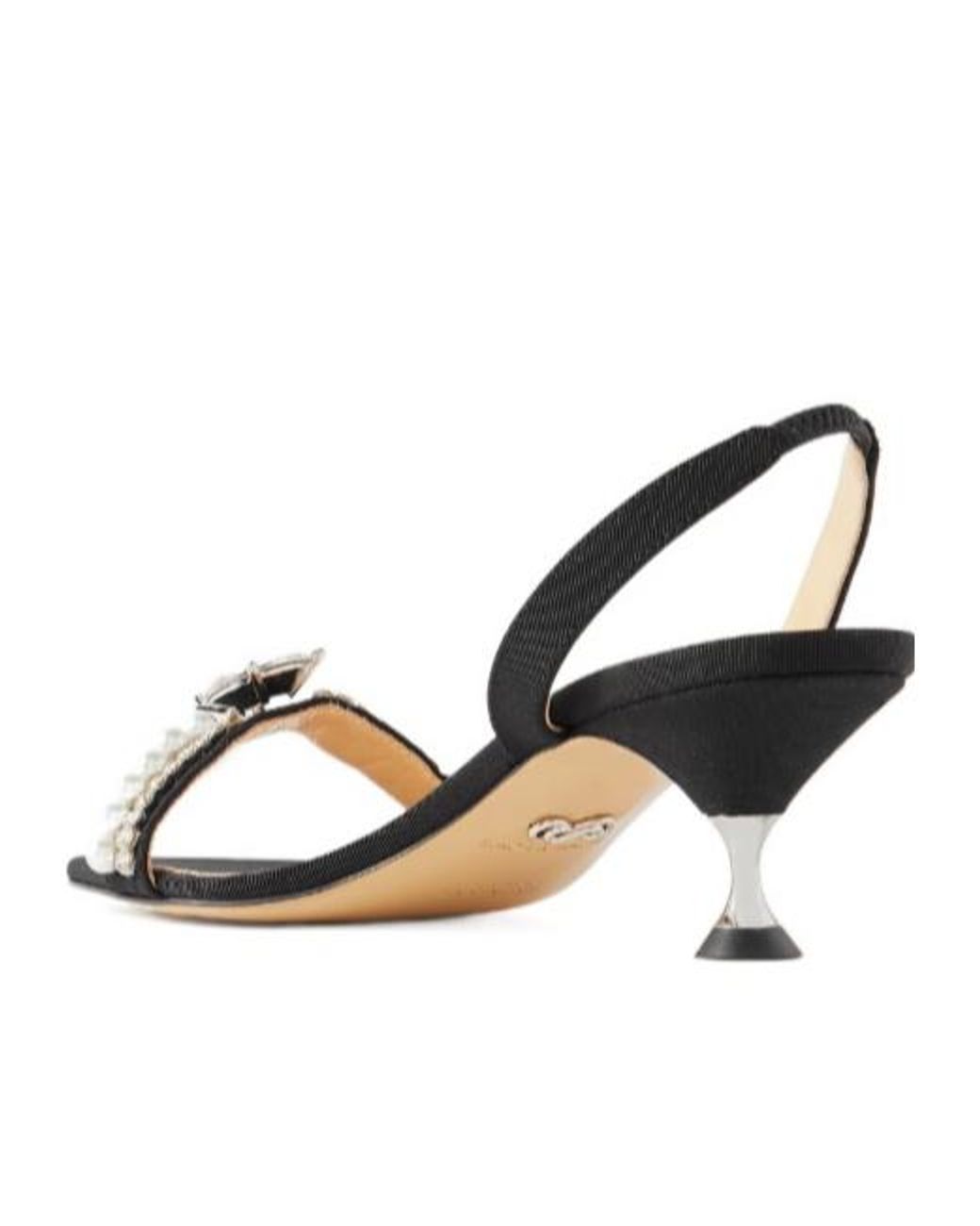 Mach & Mach Metallic 55Mm Crystal-Embellished Sandals