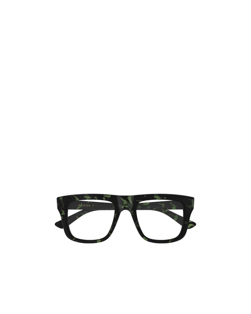 Gucci Black Rectangle Eyeglasses for men