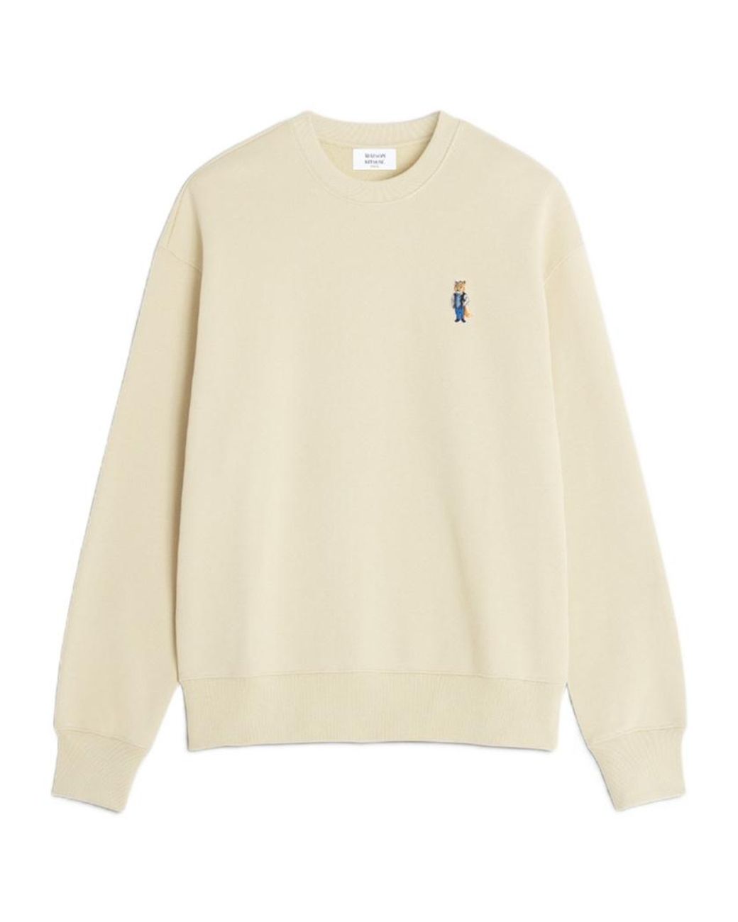 Maison Kitsuné Natural Maison Kitsuné Dressed Fox Comfort Sweatshirt for men