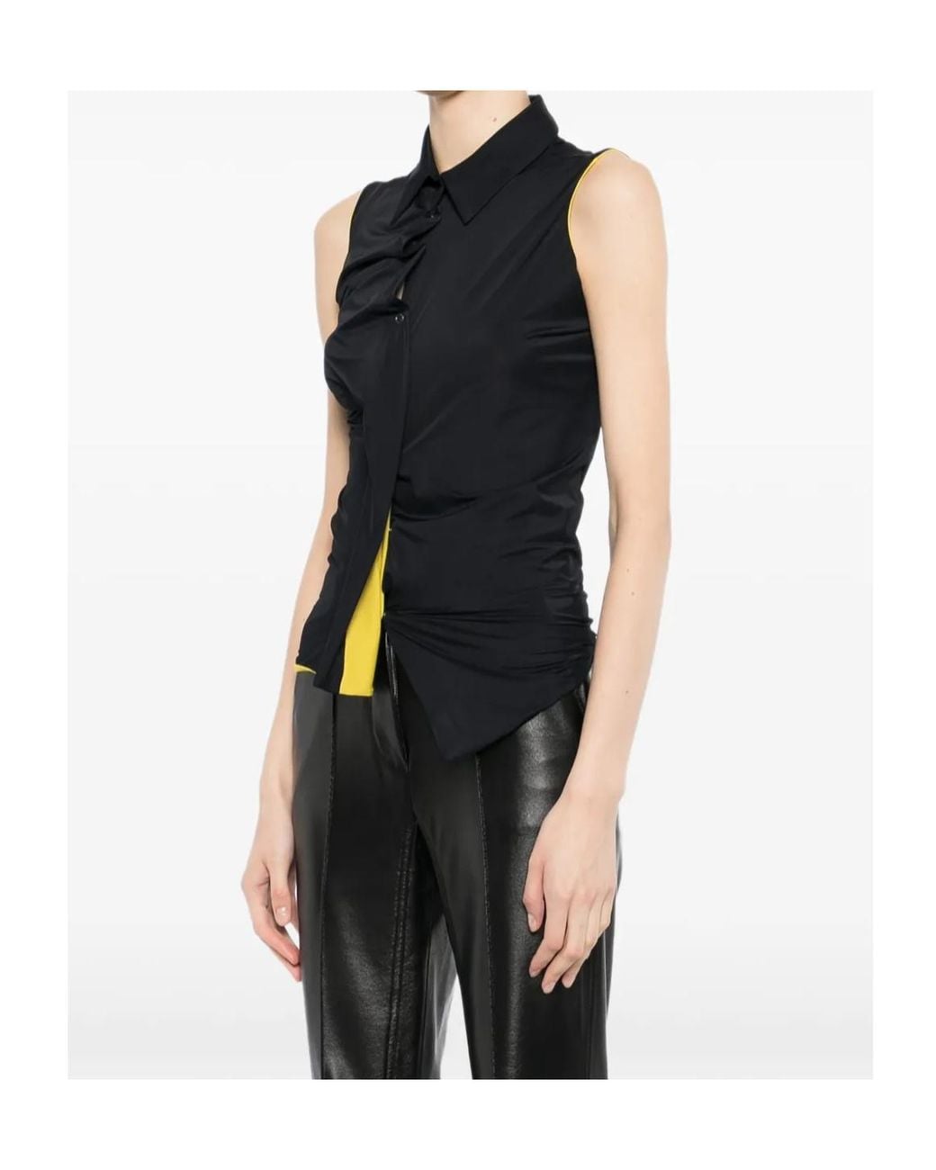 OTTOLINGER Black Twisted Reversible Shirt