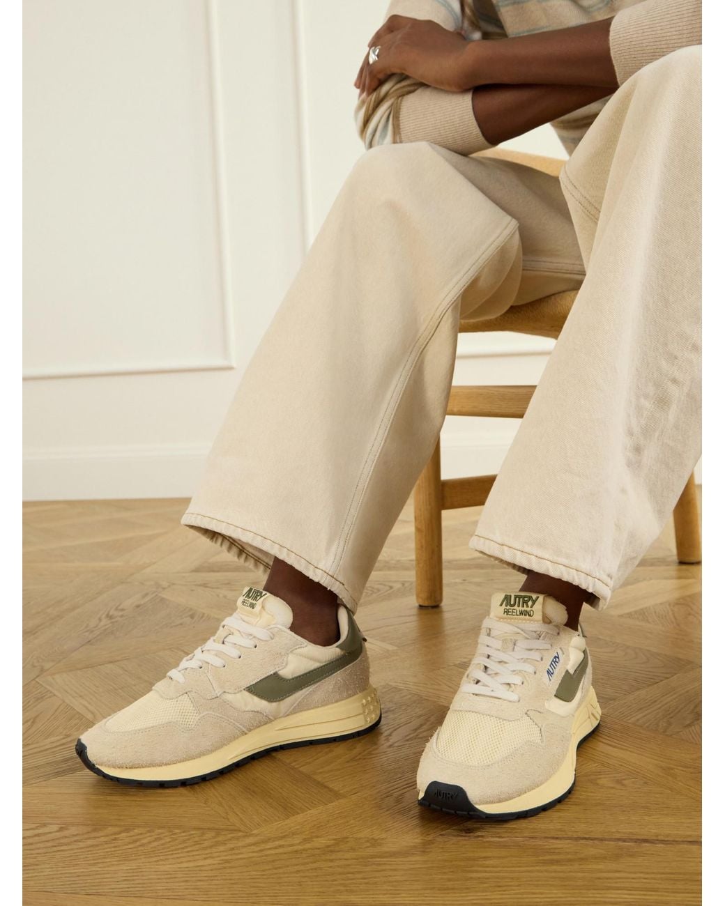 Autry White Reelwind Low-Top Sneakers