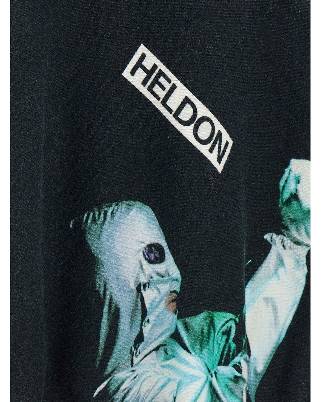 Undercover Blue Brushed Cotton Oversized Sweatshirt With Graphic Print for men