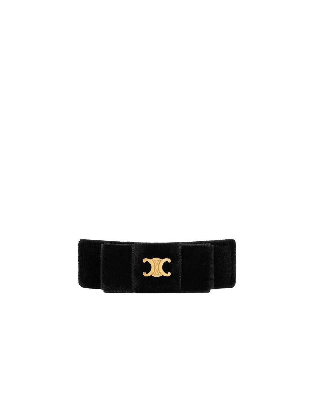 Céline White Le Soir Ribbon Hair Clip