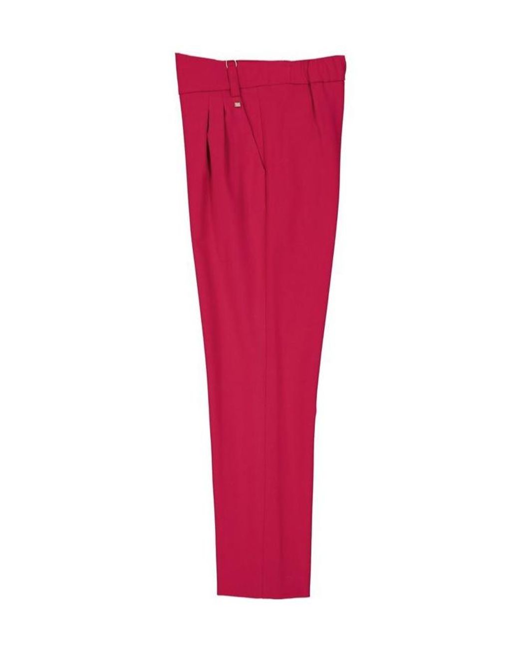 Herno Red Pleated Trousers