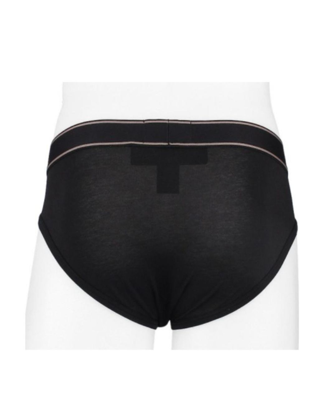 Emporio Armani Black Logo Triangle Briefs for men