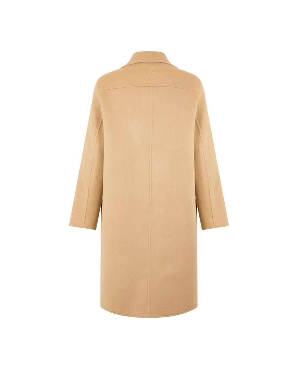 AMI Natural Lapel Long Coat for men