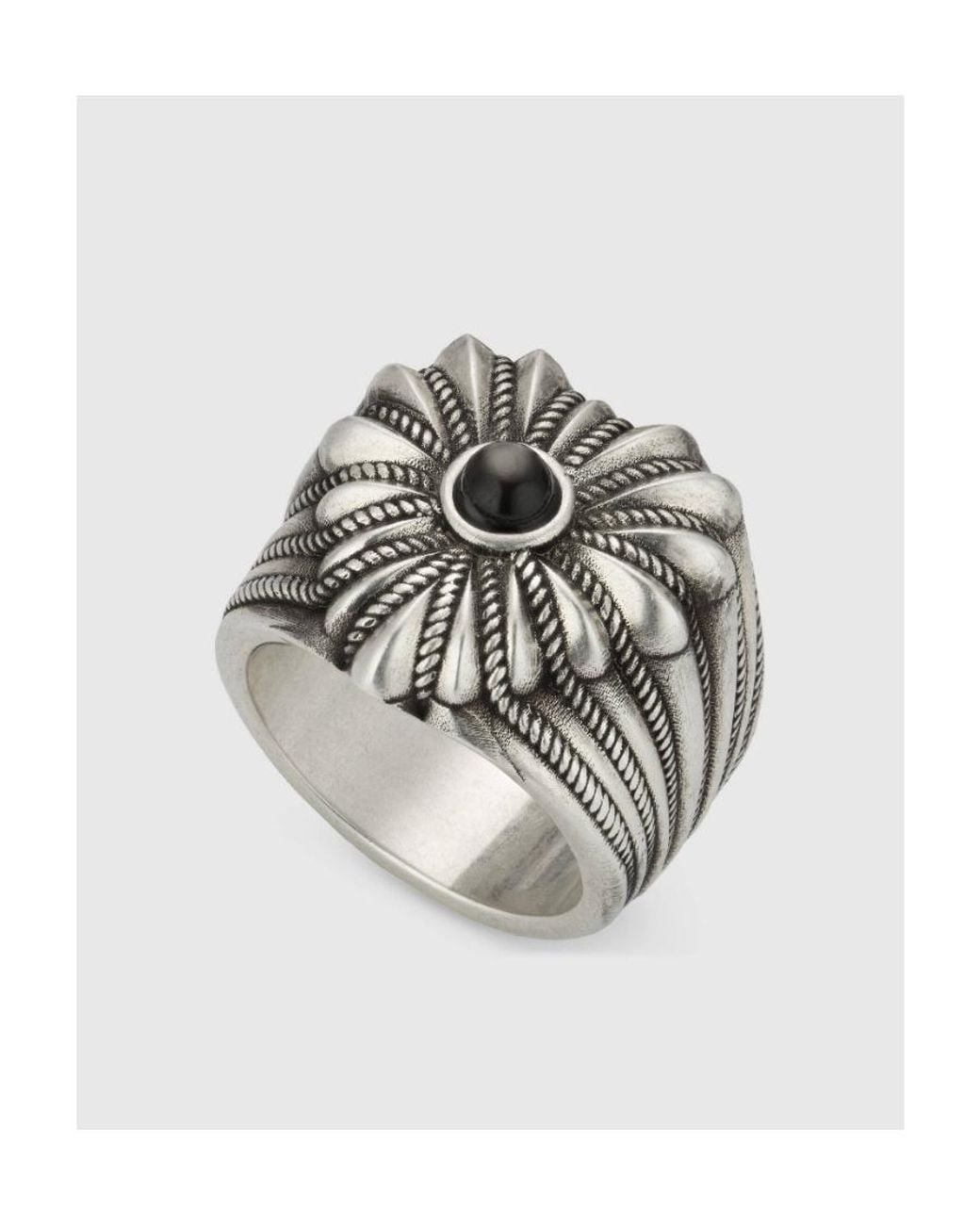 Gucci White Interlocking G Heart Ring