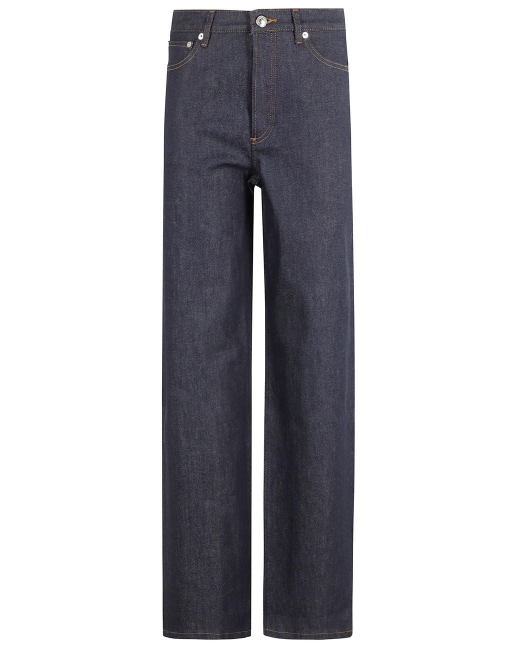 A.P.C. Blue Wide-Leg Denim Jeans