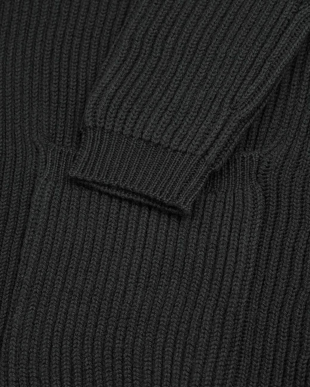 Max Mara Black Notched Collar Cardigan