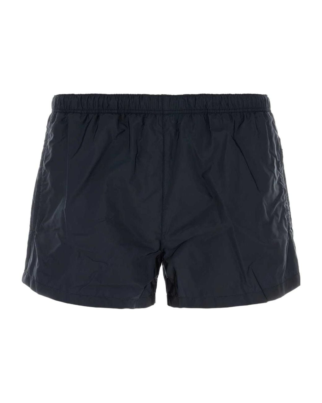 Prada Blue Triangle-Logo Swim Shorts for men